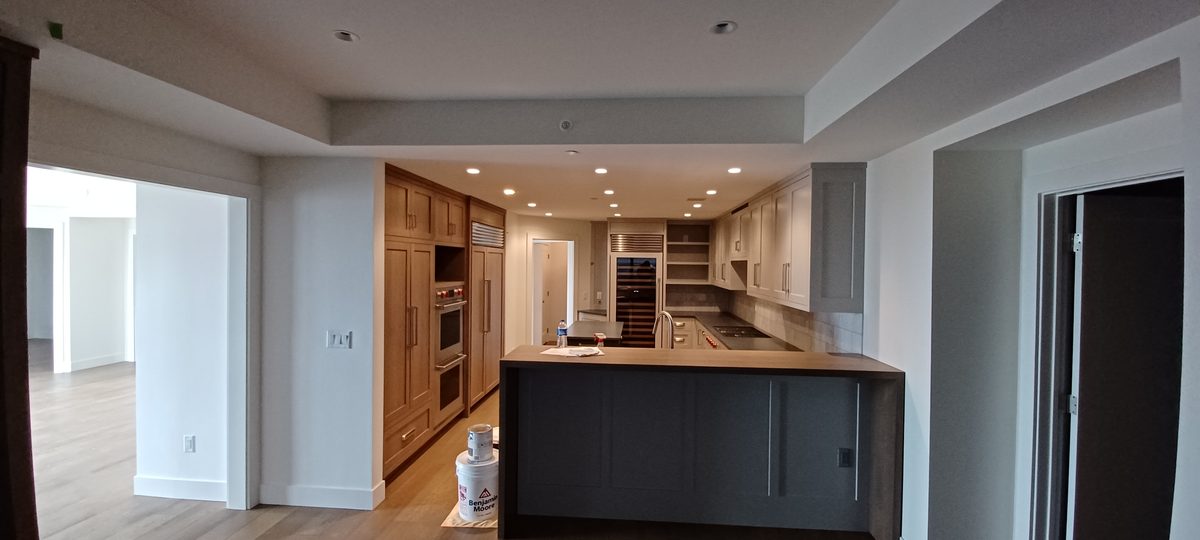 Cabinet refinishing project Twin Cities